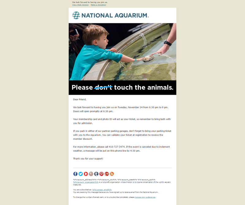 Email for National Aquarium